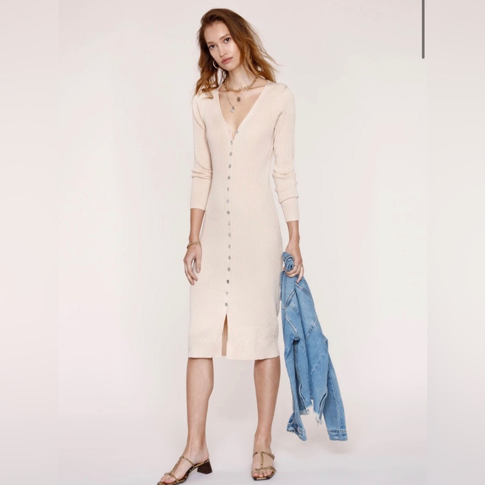 Button down midi dress